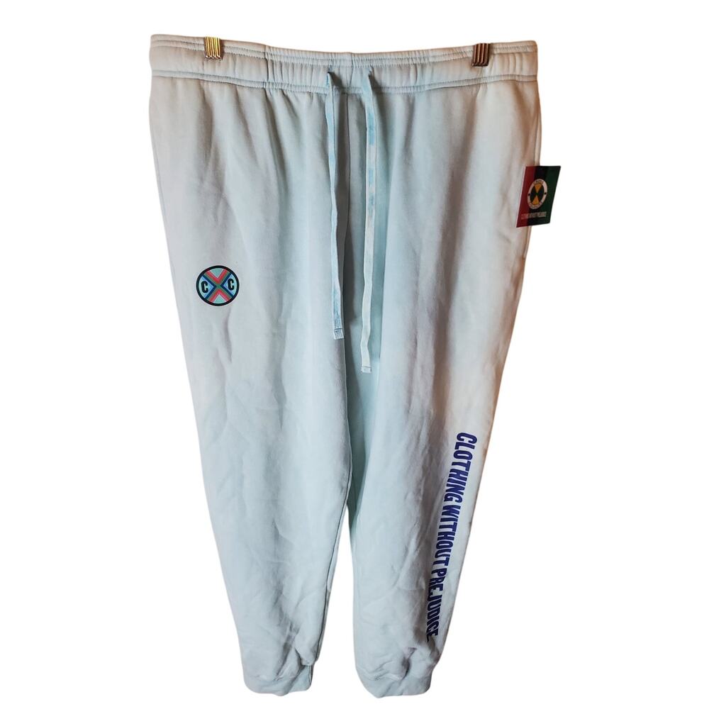 Cross Colours Light Blue Jogger Sweatpants, NWT